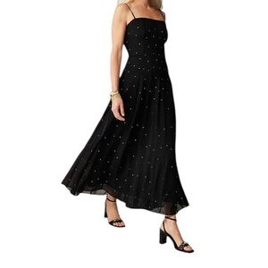 J Crew Black A-Line Ankle Length Cocktail Dress Size 0